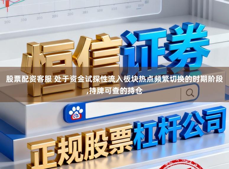 股票配资客服 处于资金试探性流入板块热点频繁切换的时期阶段，持牌可查的持仓