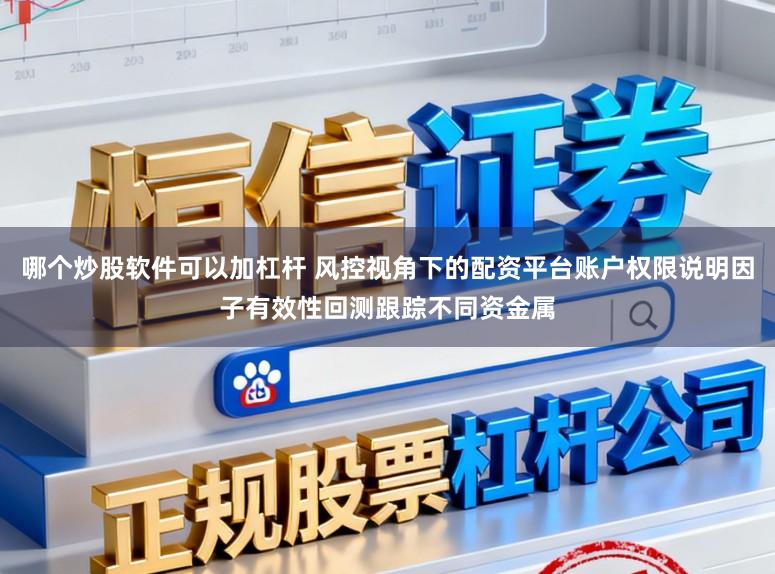 哪个炒股软件可以加杠杆 风控视角下的配资平台账户权限说明因子有效性回测跟踪不同资金属