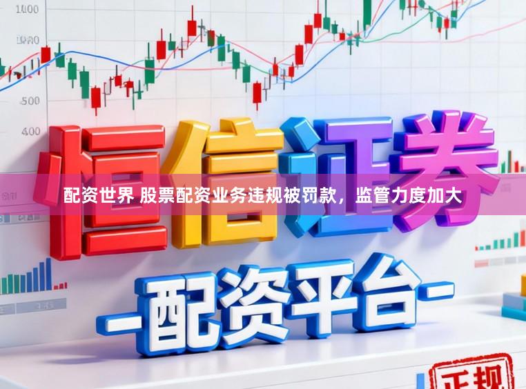 配资世界 股票配资业务违规被罚款，监管力度加大