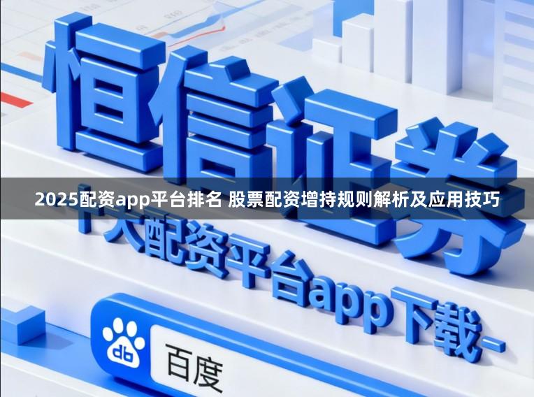 2025配资app平台排名 股票配资增持规则解析及应用技巧